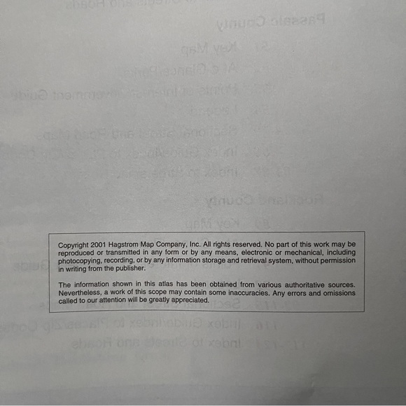 Hagstrom Bergen Passaic Rockland Counties: New Jersey & New York Road Map Atlas - Picture 3 of 3